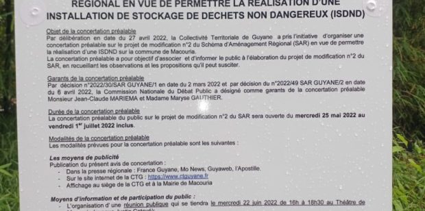 Projet de décharge à Macouria : la modification du SAR reportée sine die