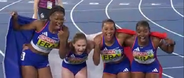 Championnat d’Europe : médaille d’argent pour Gémima Joseph au relais 4x100m