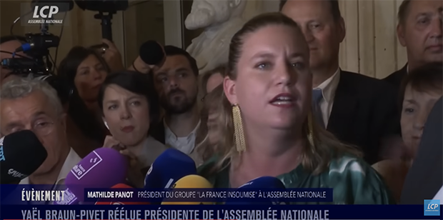La France insoumise dépose un recours contre l’élection de Yaël Braun-Pivet à la présidence de l’Assemblée nationale