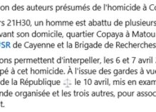 Des frères « tueurs à gage » font une boucherie à Matoury : 29 plaies par balles pour l’homme abattu